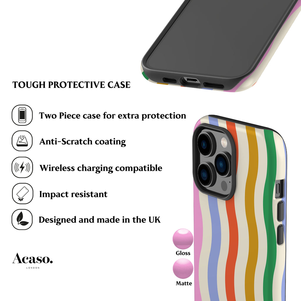 Striped Waves Multi Phone Case