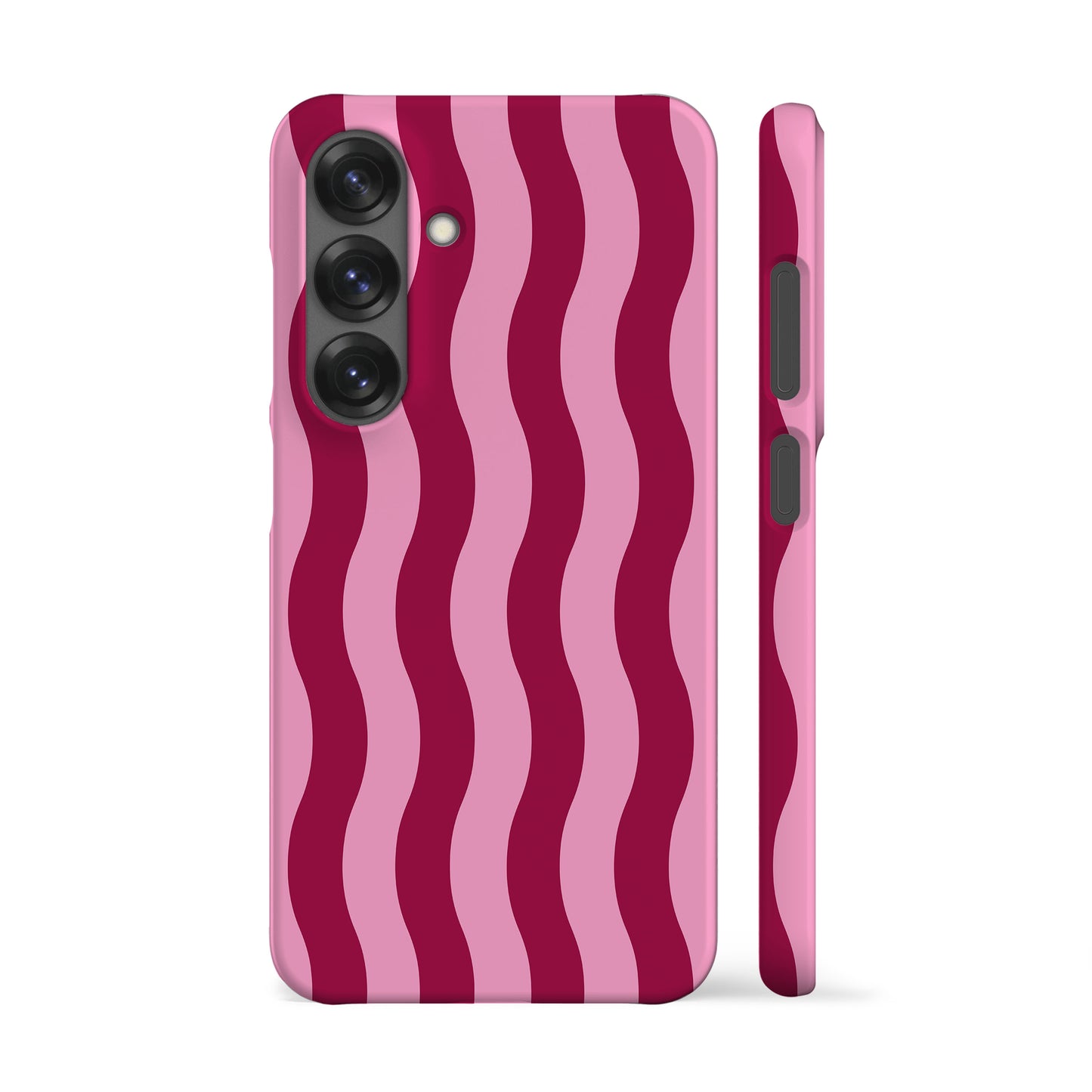 Striped Pink Waves Phone Case