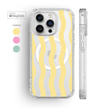 Striped Wave Clear MagSafe iPhone Case