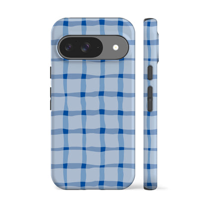 Blue Summer Check Phone Case