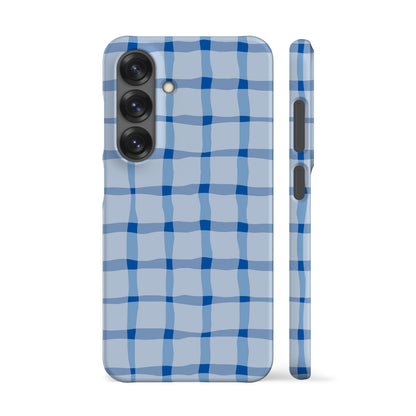 Blue Summer Check Phone Case