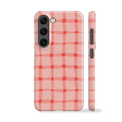 Pink Summer Check Phone Case