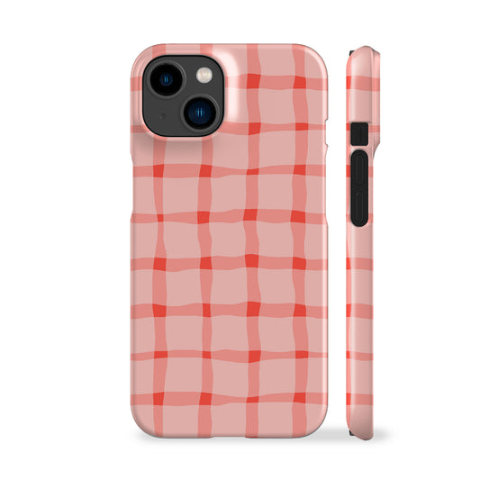 Pink Summer Check Phone Case