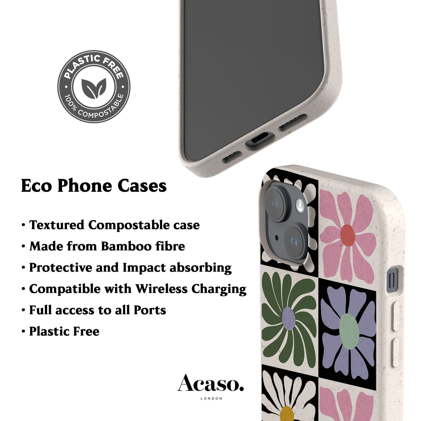 Summer Flowers Eco-Friendly Phone Case