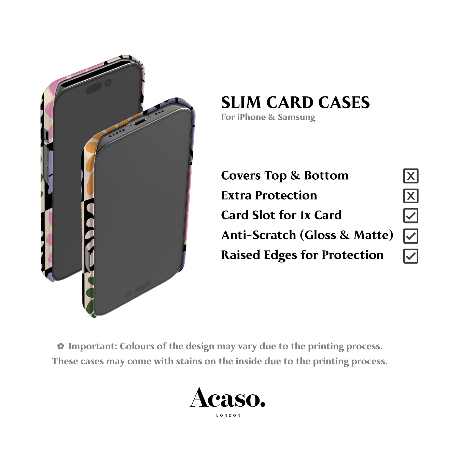 Summer Flowers Card Case