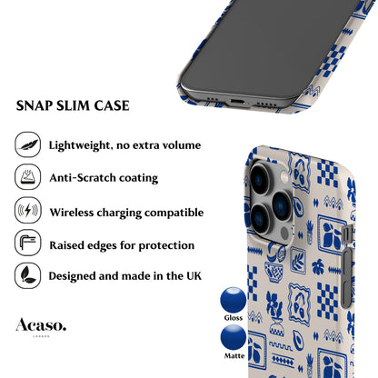 Summer Blue Patches Phone Case