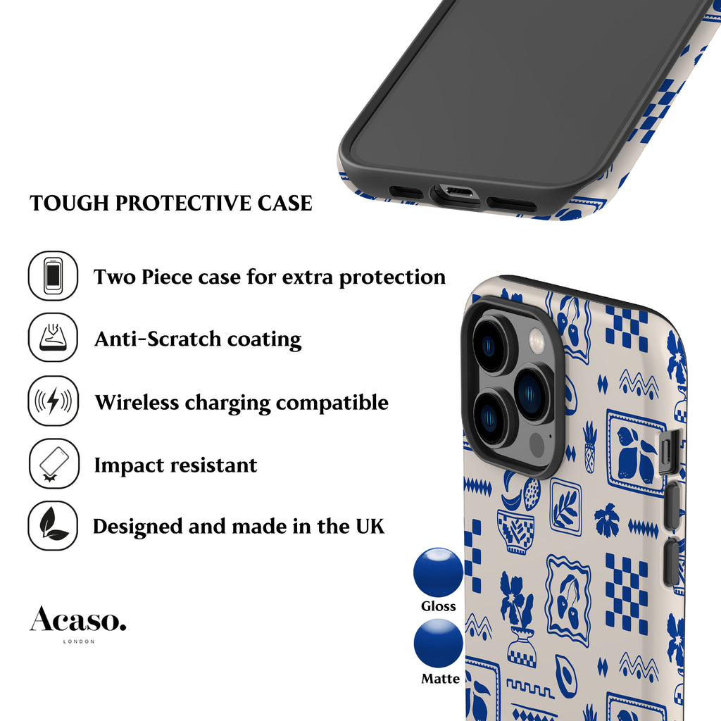 Summer Blue Patches Phone Case