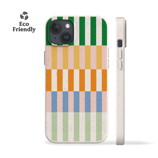 Summer Stripes Eco-Friendly Phone Case