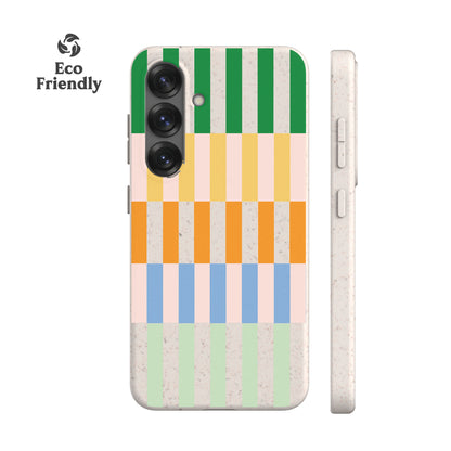 Summer Stripes Eco-Friendly Phone Case