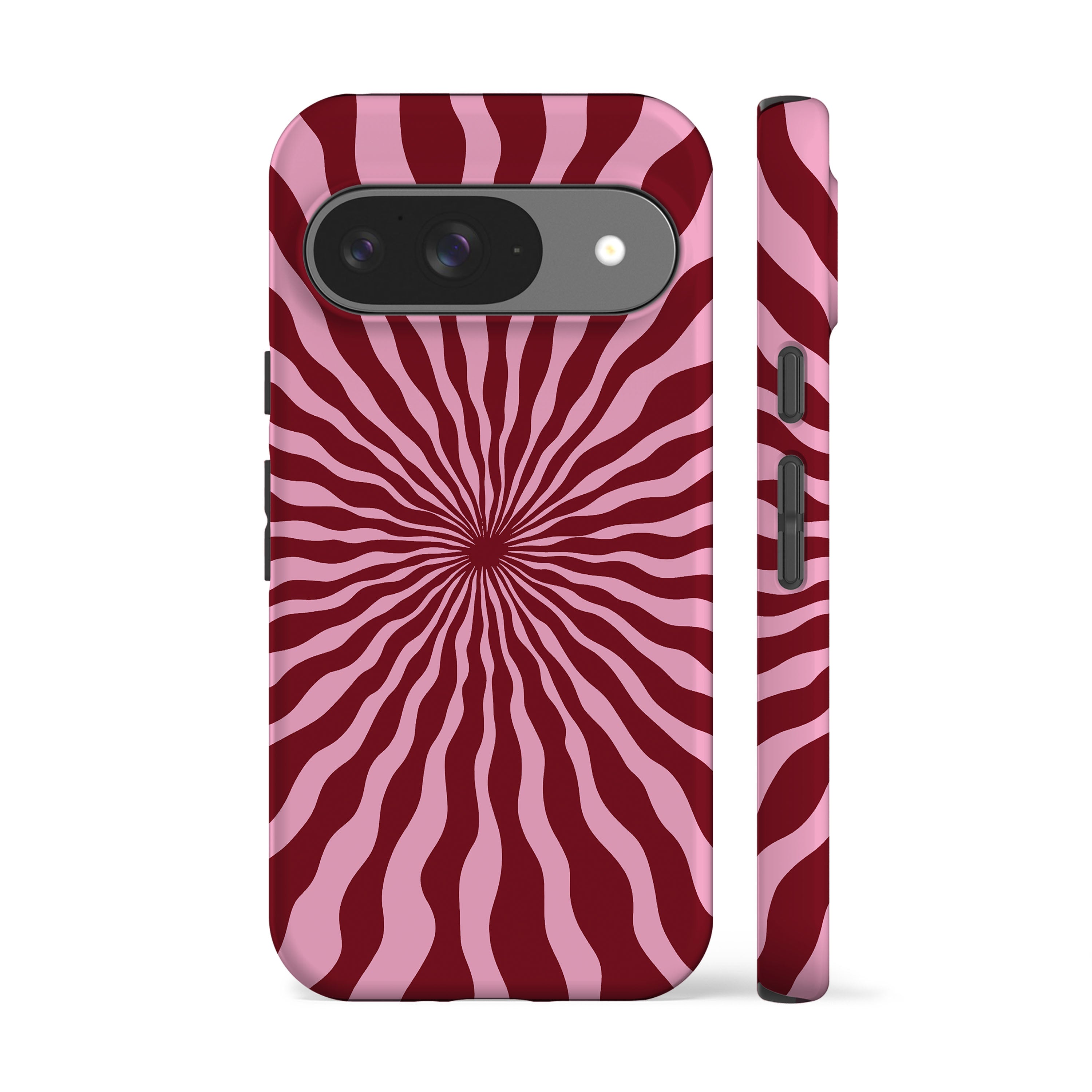 Sunshine Ray Pink Dark Red Phone Case