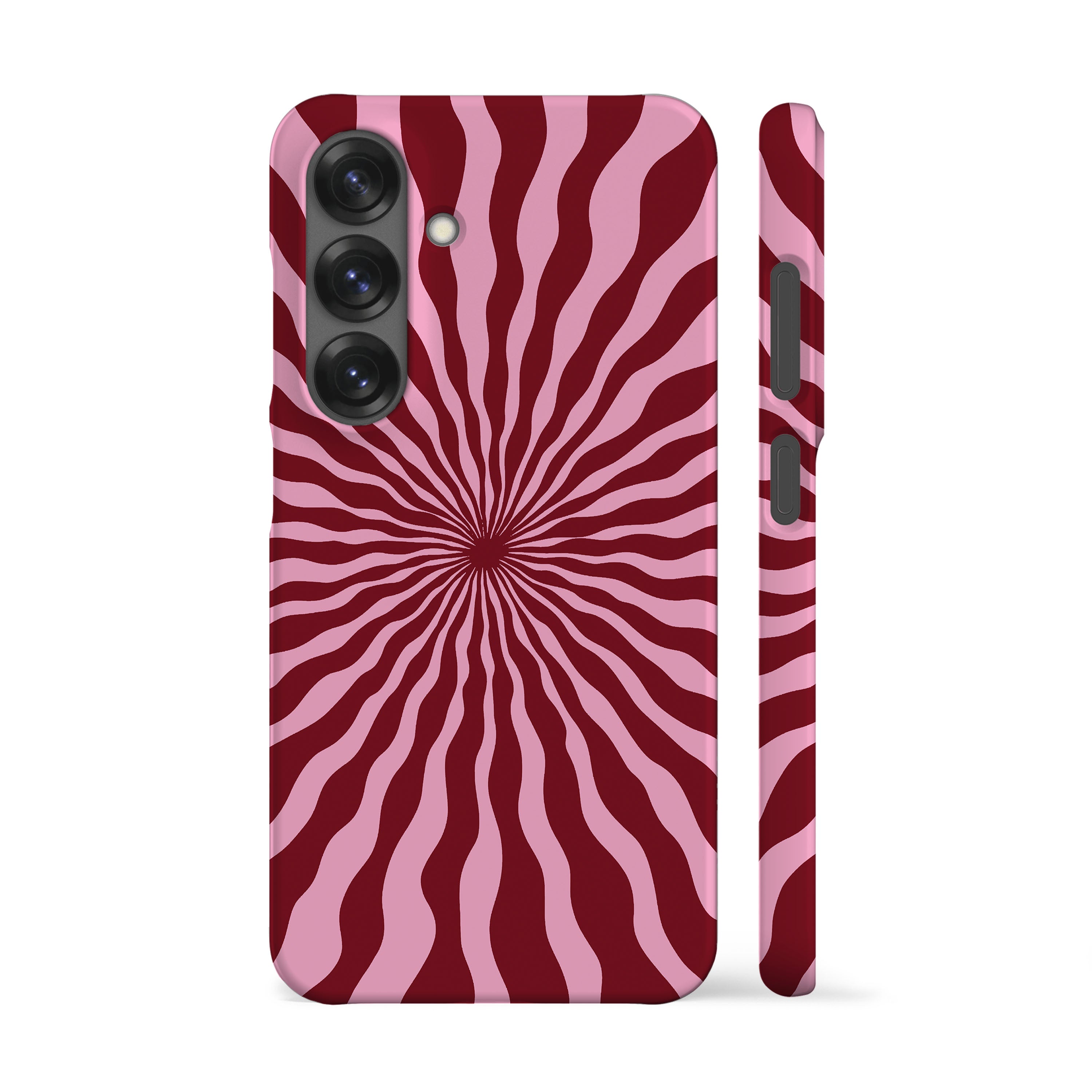 Sunshine Ray Pink Dark Red Phone Case