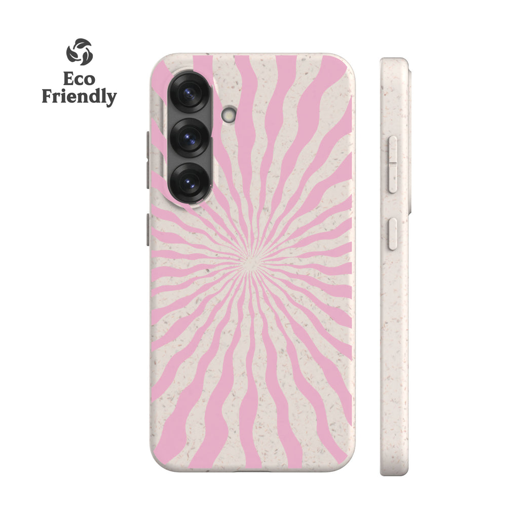 Pink Sunshine Ray Eco-Friendly Phone Case