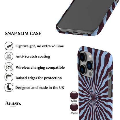Sunshine Ray Plum Blue Phone Case