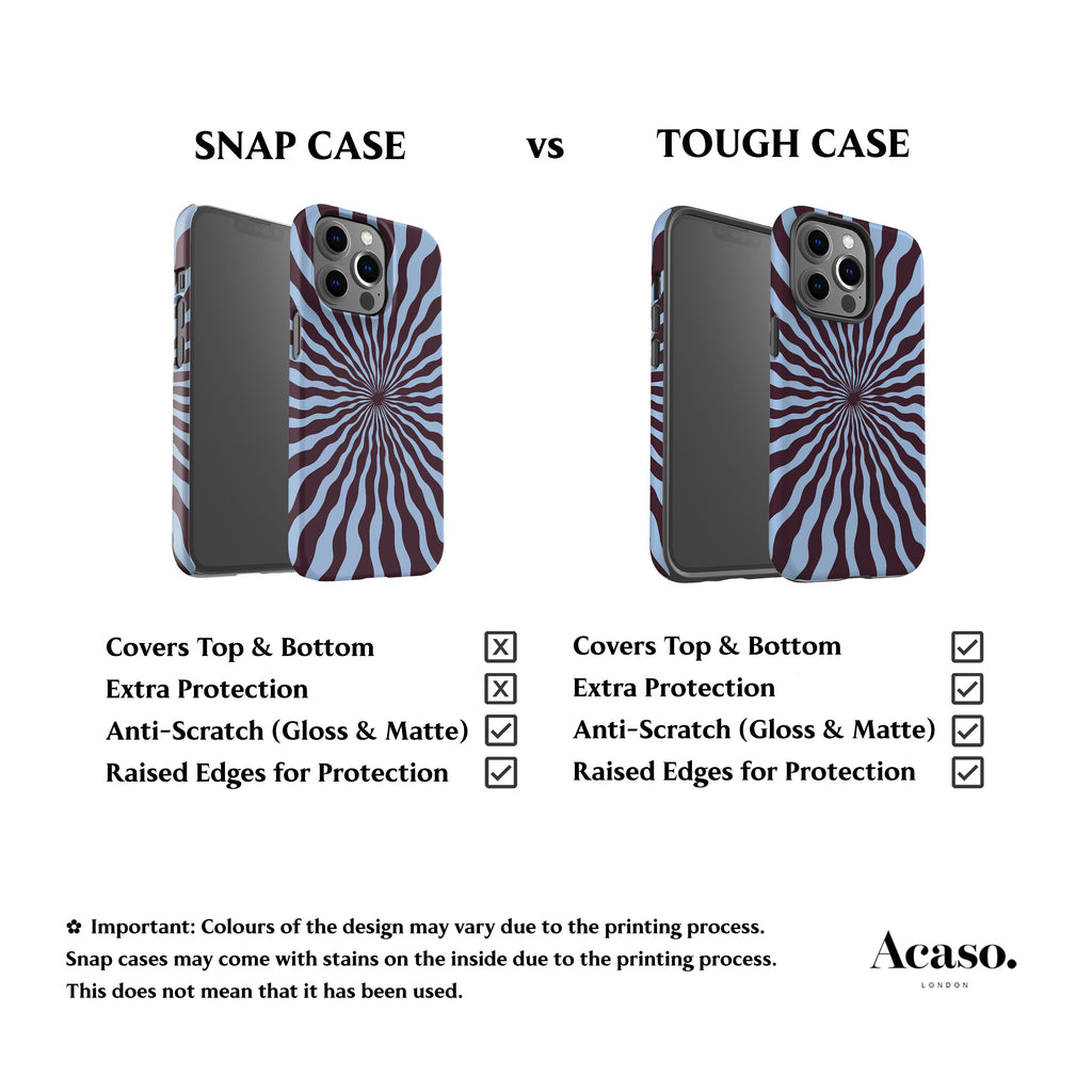 Sunshine Ray Plum Blue Phone Case
