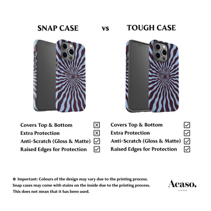 Sunshine Ray Plum Blue Phone Case