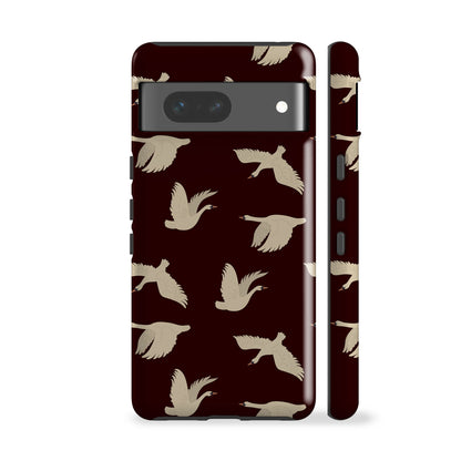Swans Dark Burgundy Phone Case