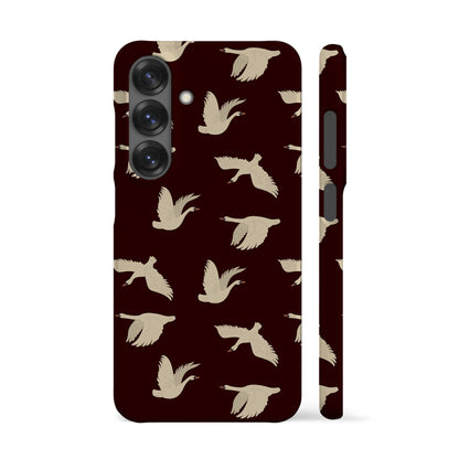 Swans Dark Burgundy Phone Case