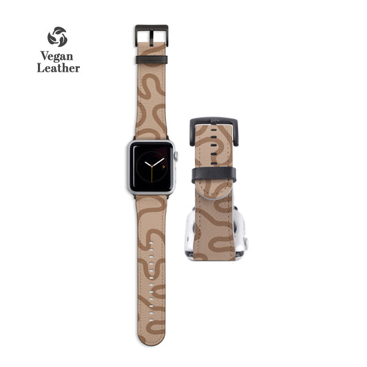 SWIRLY Beige Apple Watch Strap