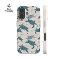 Teal Sea Turtles Eco-Friendly Phone Case