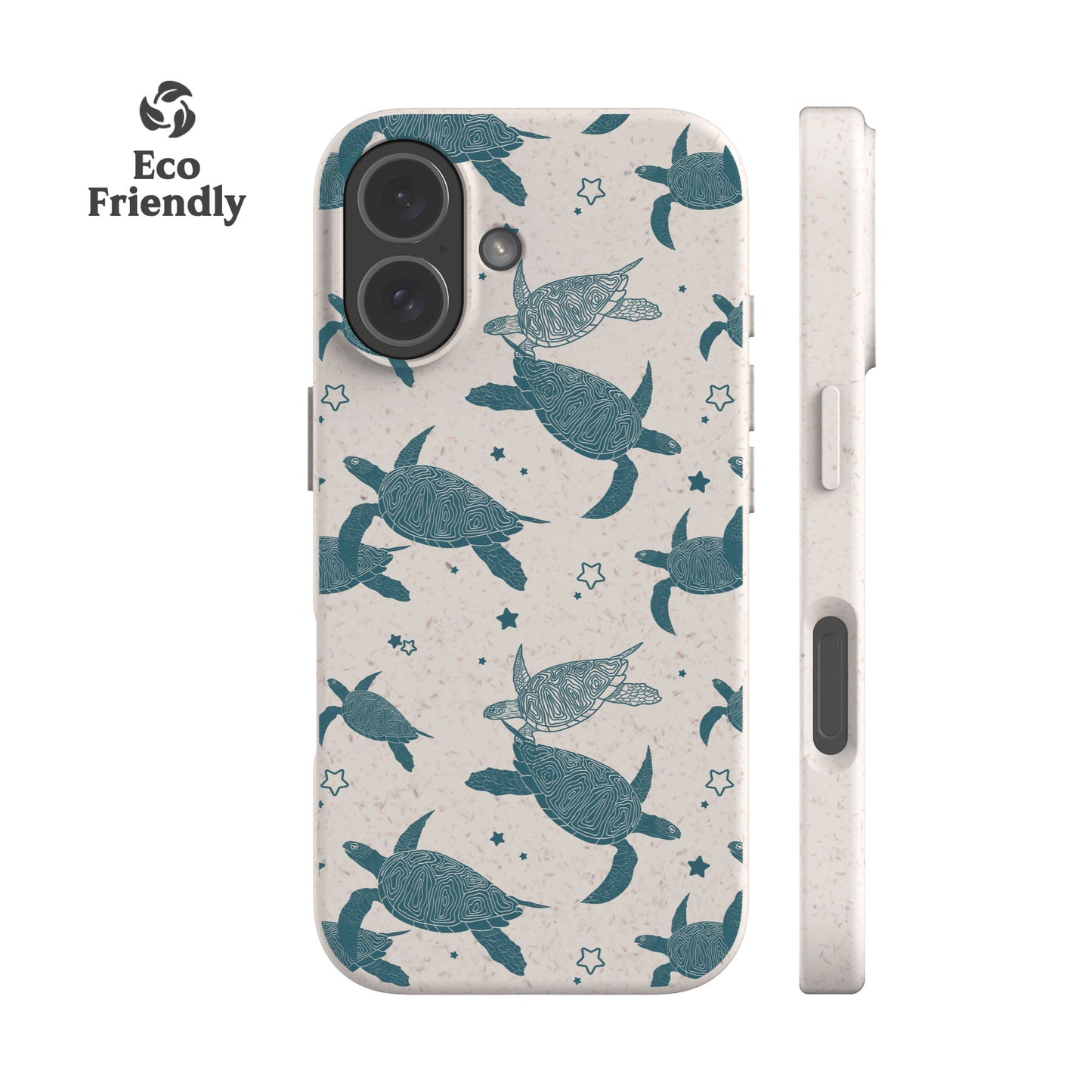 Teal Sea Turtles Eco-Friendly Phone Case