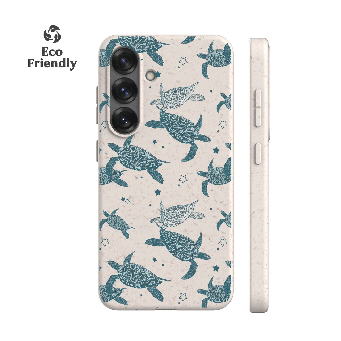 Teal Sea Turtles Eco-Friendly Phone Case