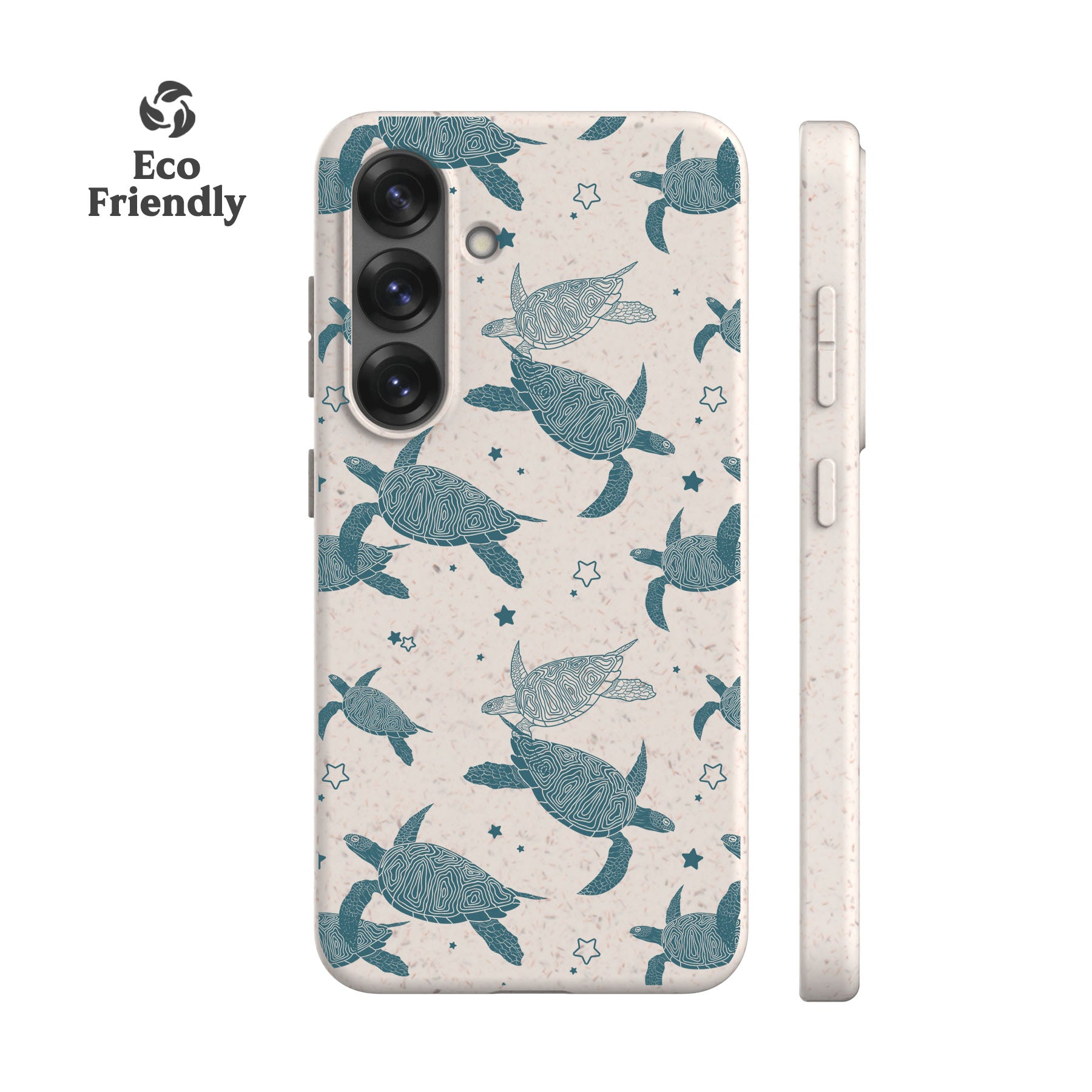 Teal Sea Turtles Eco-Friendly Phone Case