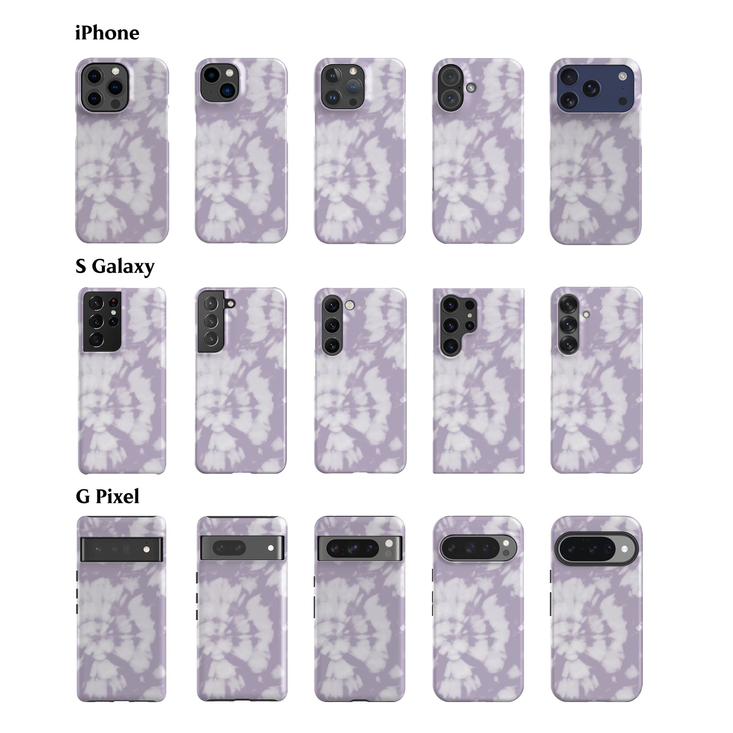 Tie Dye Lilac Phone Case