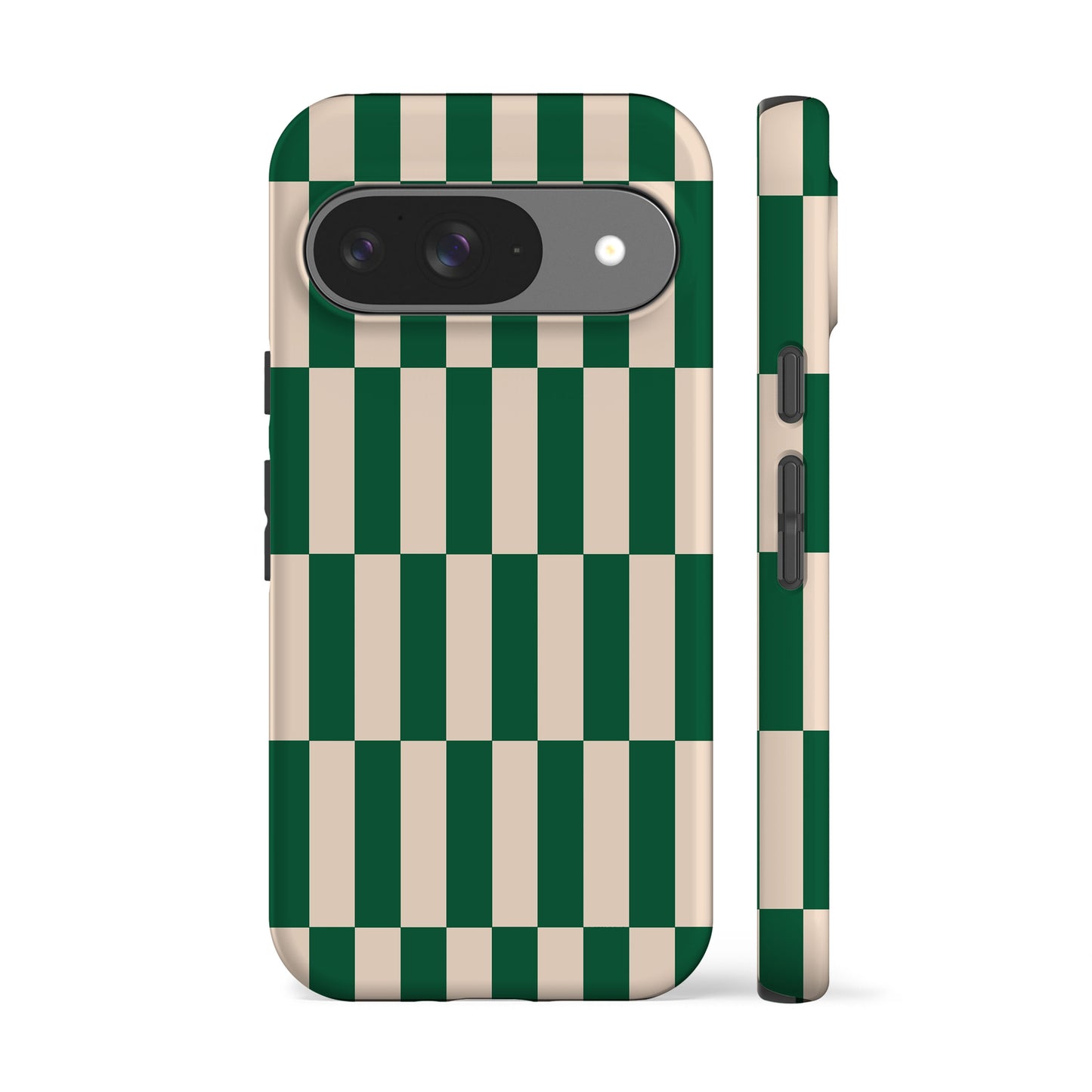 Tile Checkers Green Phone Case