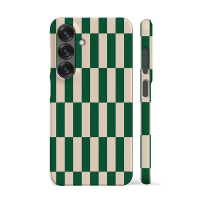 Tile Checkers Green Phone Case