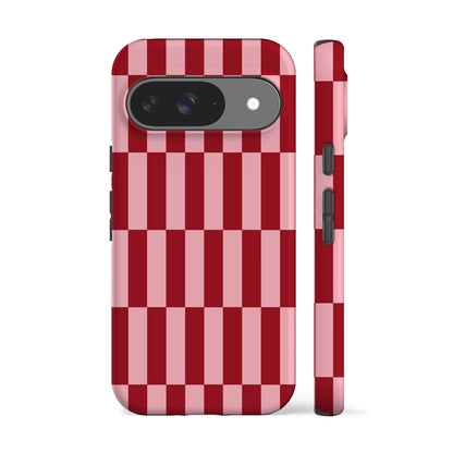 Tile Checkers Pink Phone Case