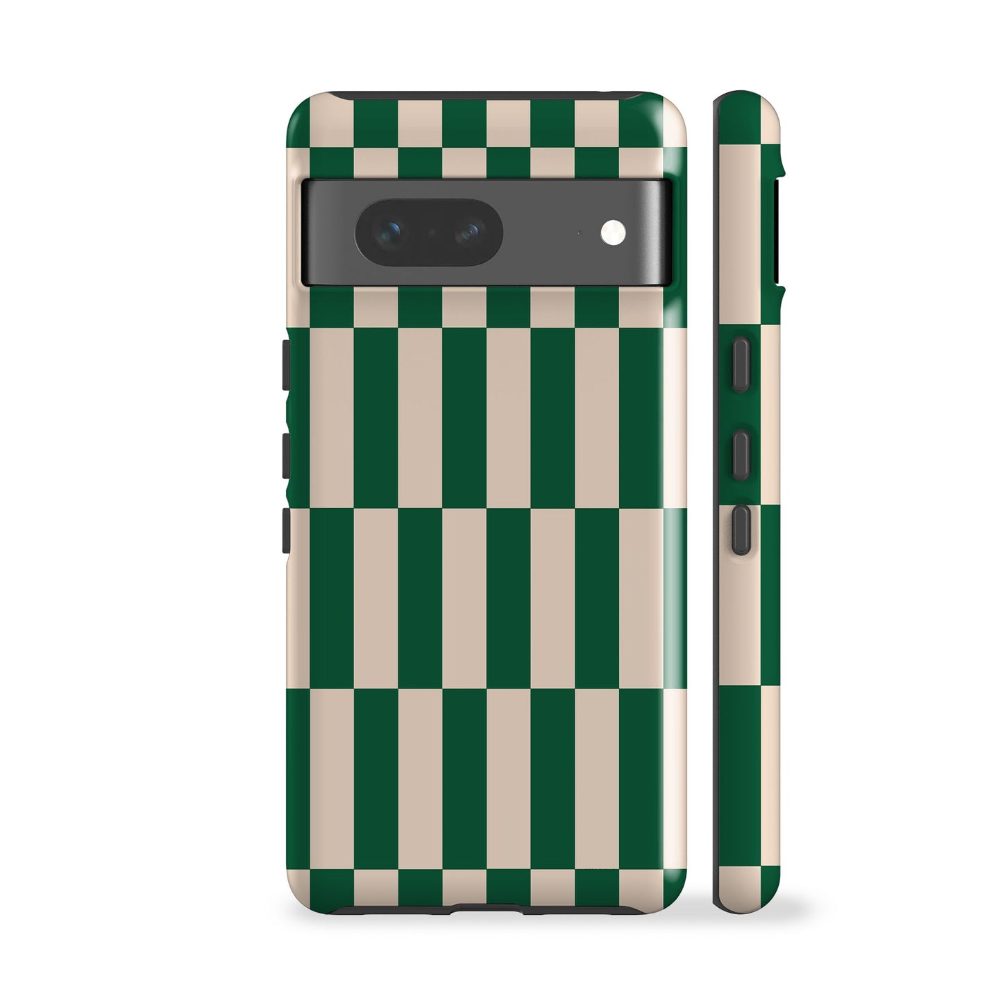 Tile Checkers Green Phone Case