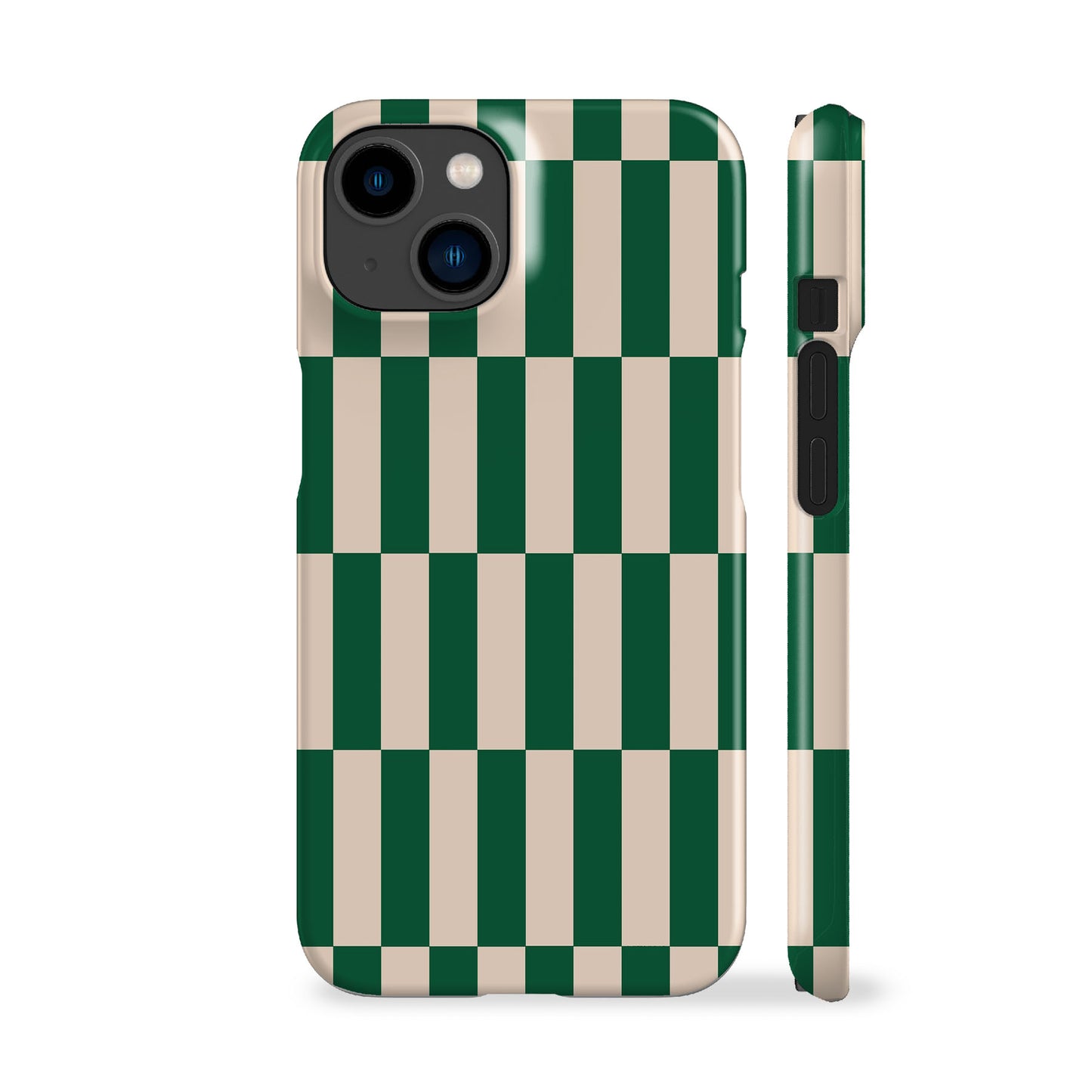 Tile Checkers Green Phone Case
