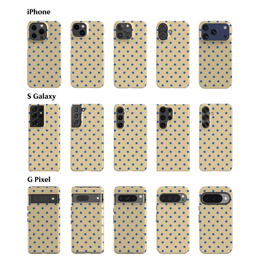 Tiny Blue Spring Flowers Phone Case