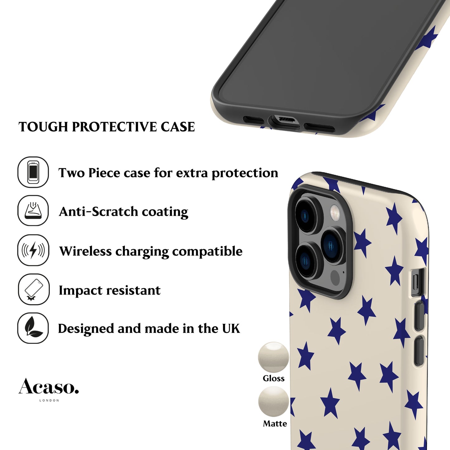 Tiny Blue Stars Phone Case