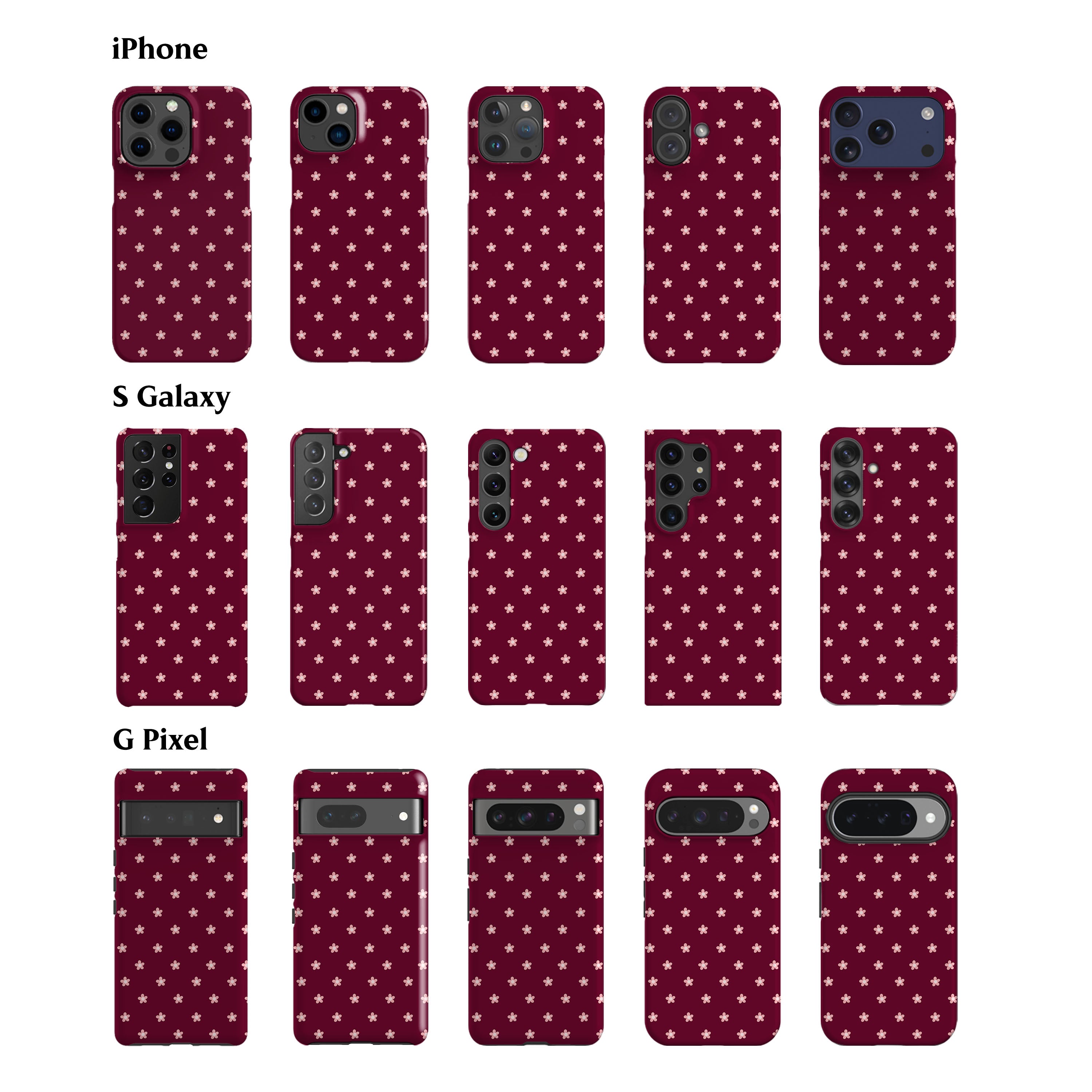 Tiny Pink Spring Flowers Phone Case