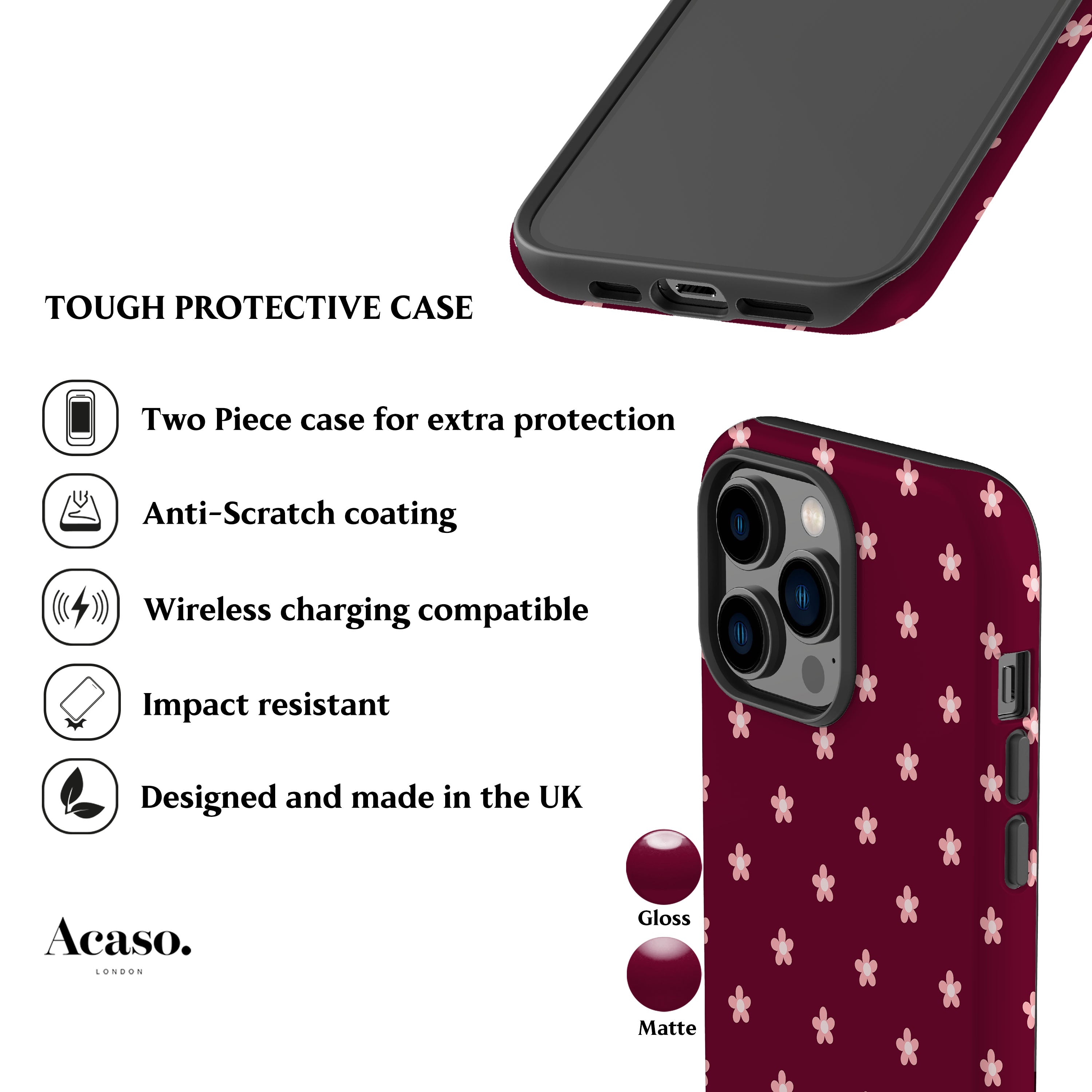 Tiny Pink Spring Flowers Phone Case