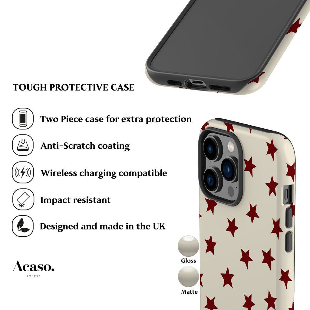 Tiny Red Stars Phone Case