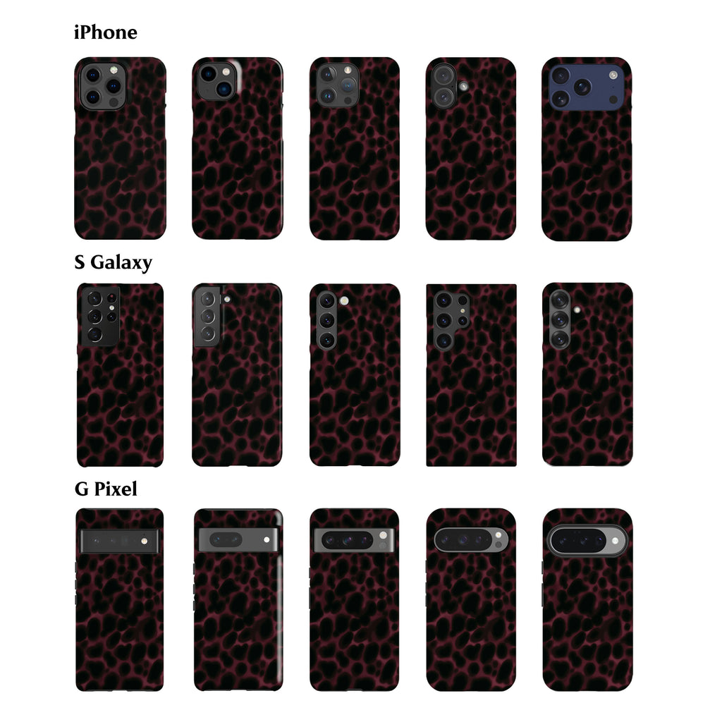 Tortoise Burgundy Spots Phone Case