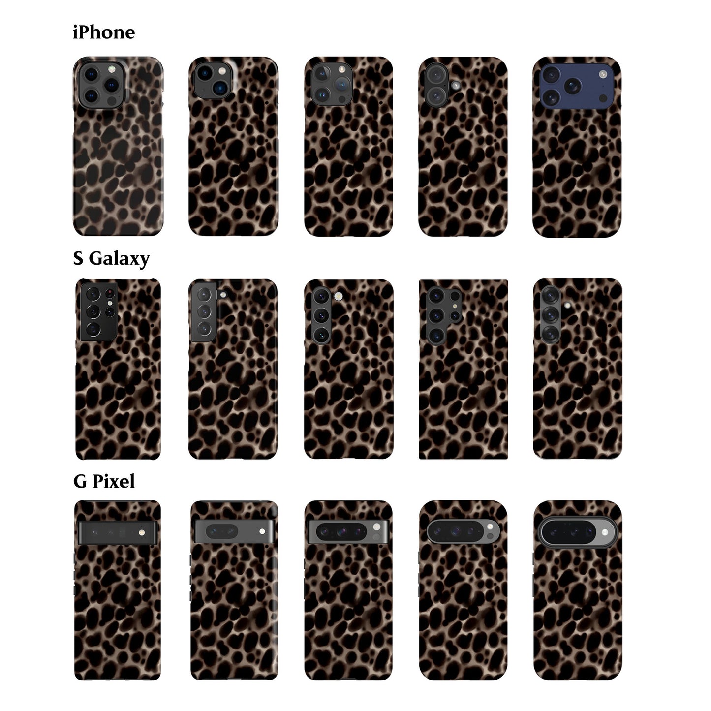 Tortoise Spots Ash Phone Case