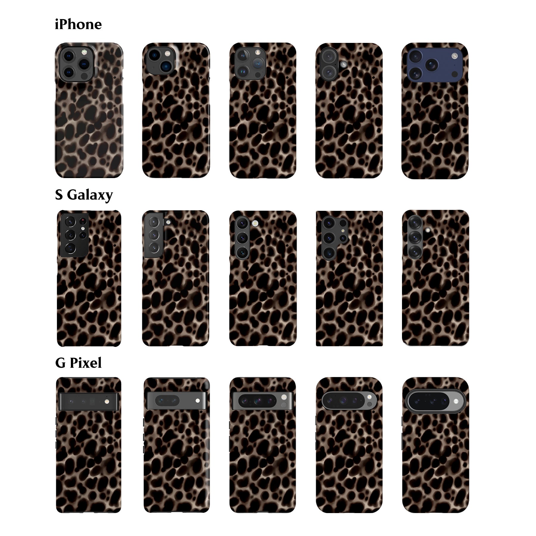 Tortoise Spots Ash Phone Case