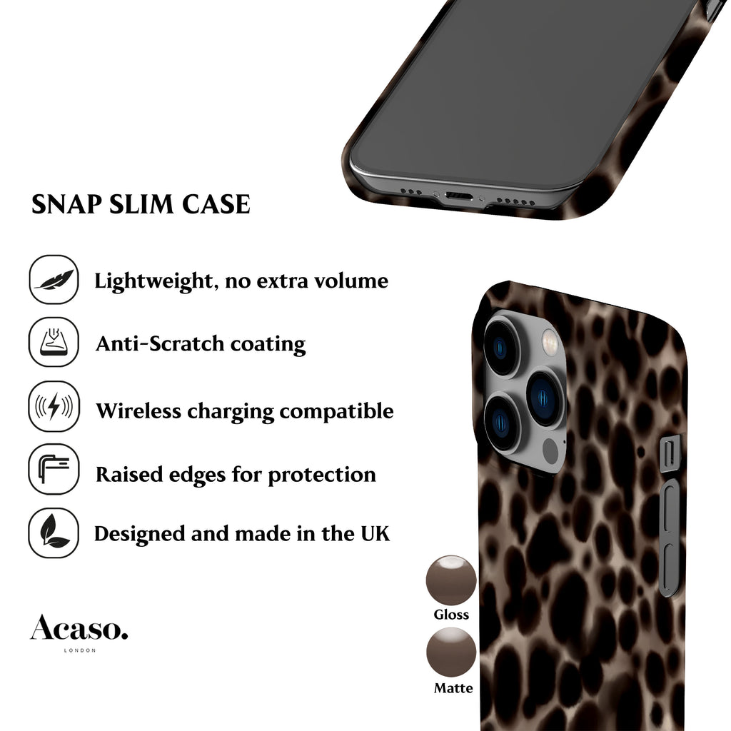 Tortoise Spots Ash Phone Case