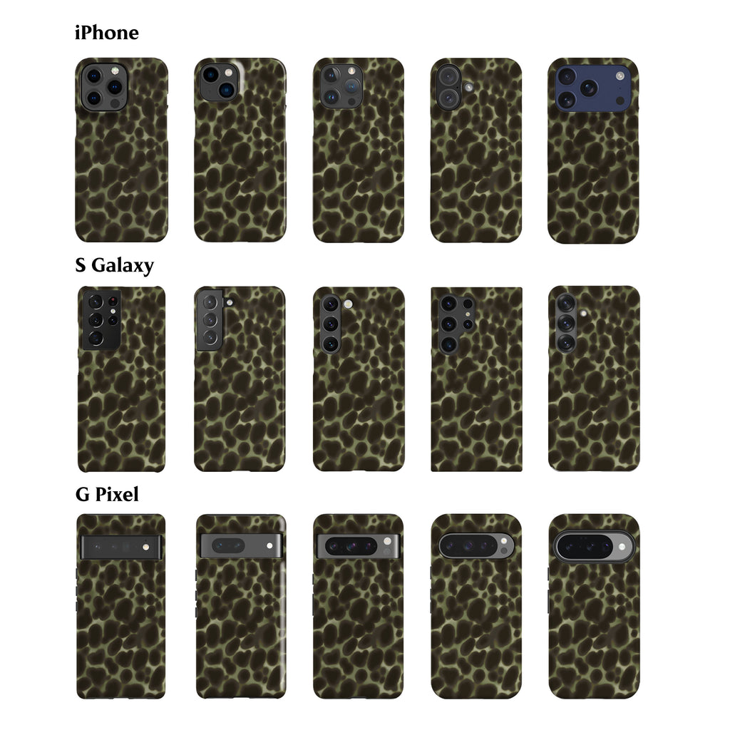 Tortoise Mint Green Spots Phone Case