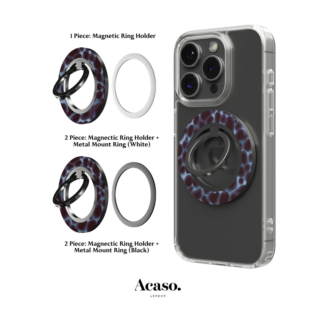 Tortoise Shell Plum Spots MagSafe Ring Holder