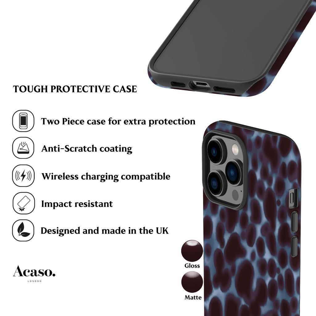 Tortoise Spots Plum Phone Case