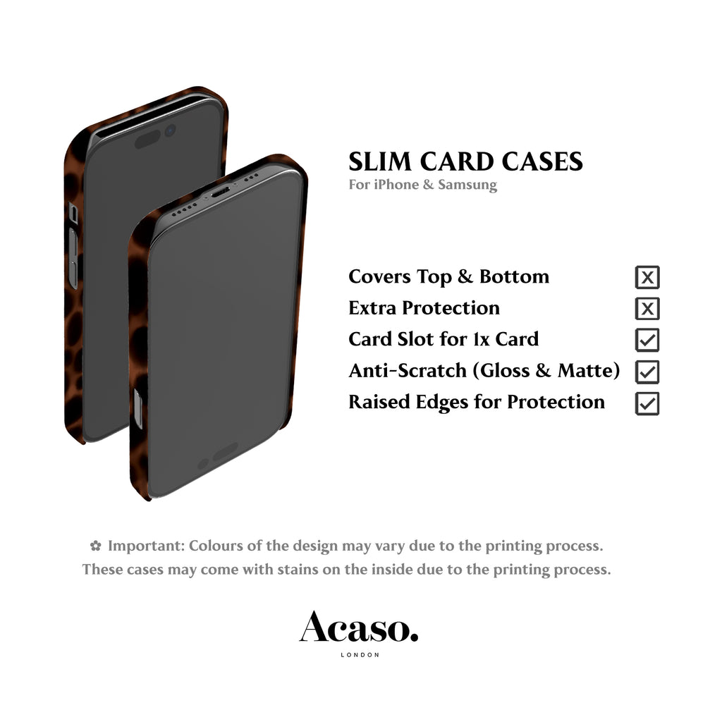 Tortoise Shell Toffee Card Case