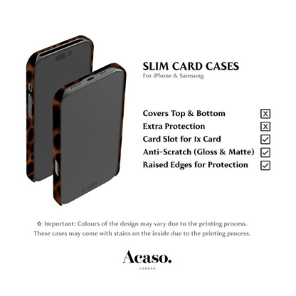 Tortoise Shell Toffee Card Case