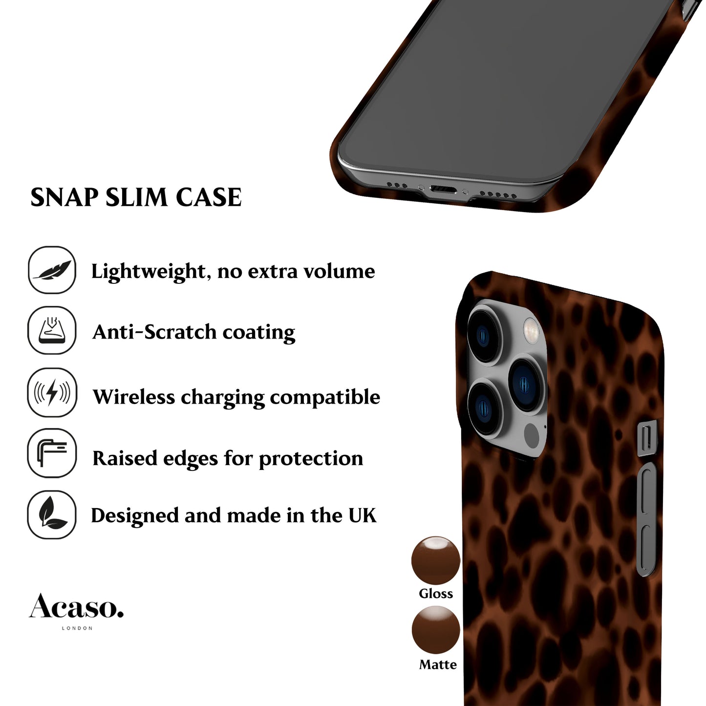 Tortoise Spots Toffee Phone Case