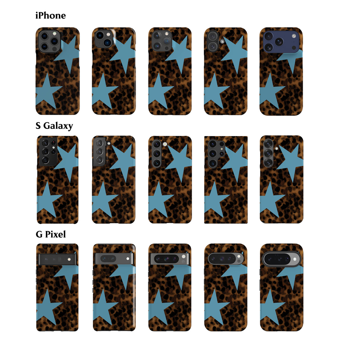 Tortoise Blue Stars Phone Case