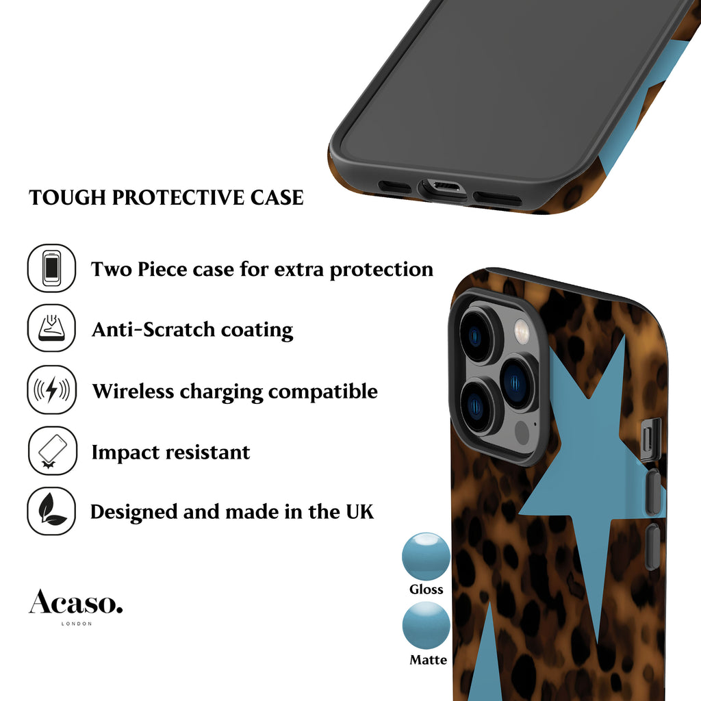 Tortoise Blue Stars Phone Case