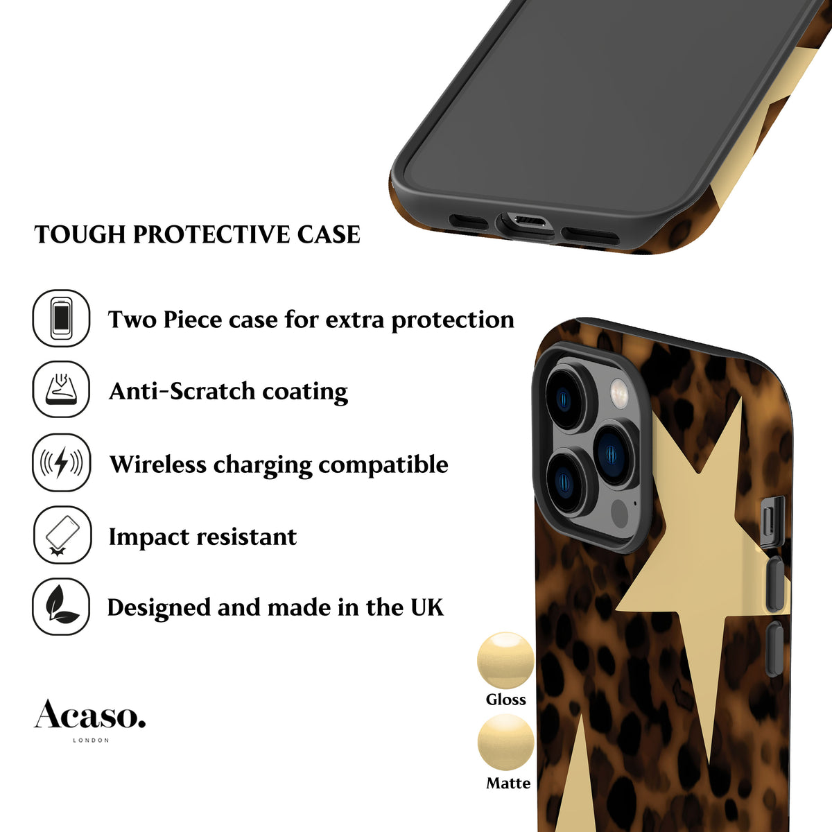 Tortoise Yellow Stars Phone Case